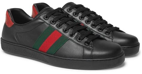 gucci mens black trainers|Gucci dad sneakers.